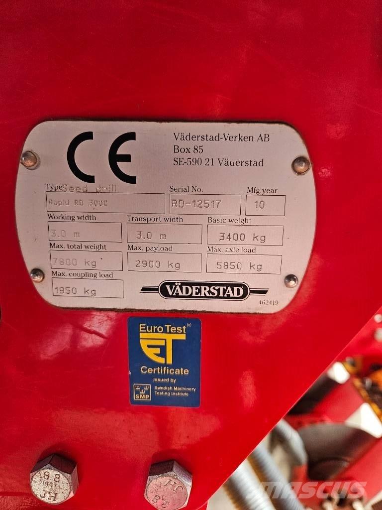 Väderstad Rapid300C Külvik-äkked
