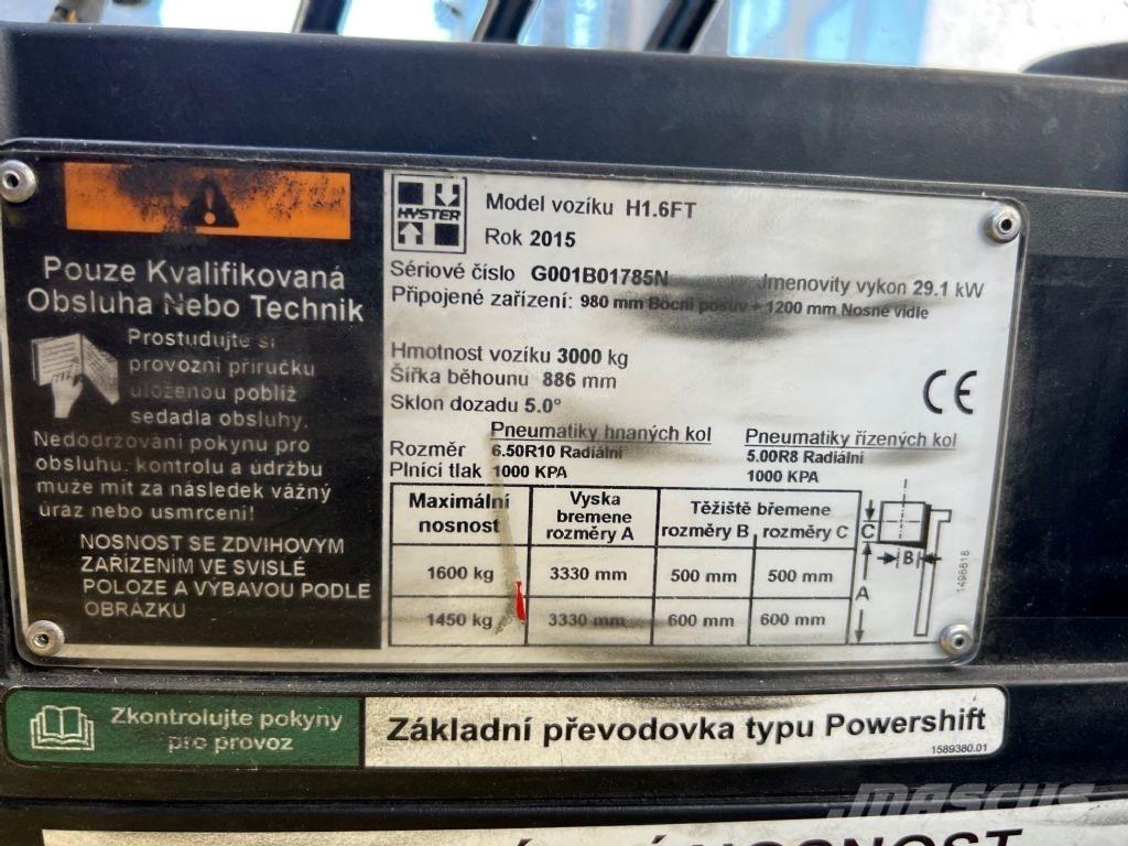 Hyster H 1.6 FT Diiseltõstukid