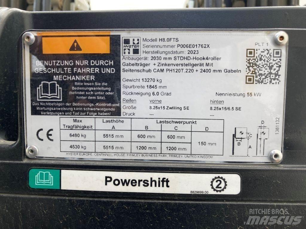 Hyster H 8.0 FTS Diiseltõstukid