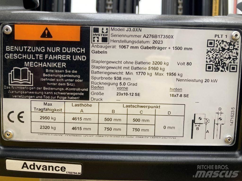 Hyster J 3.0 XN Elektritõstukid