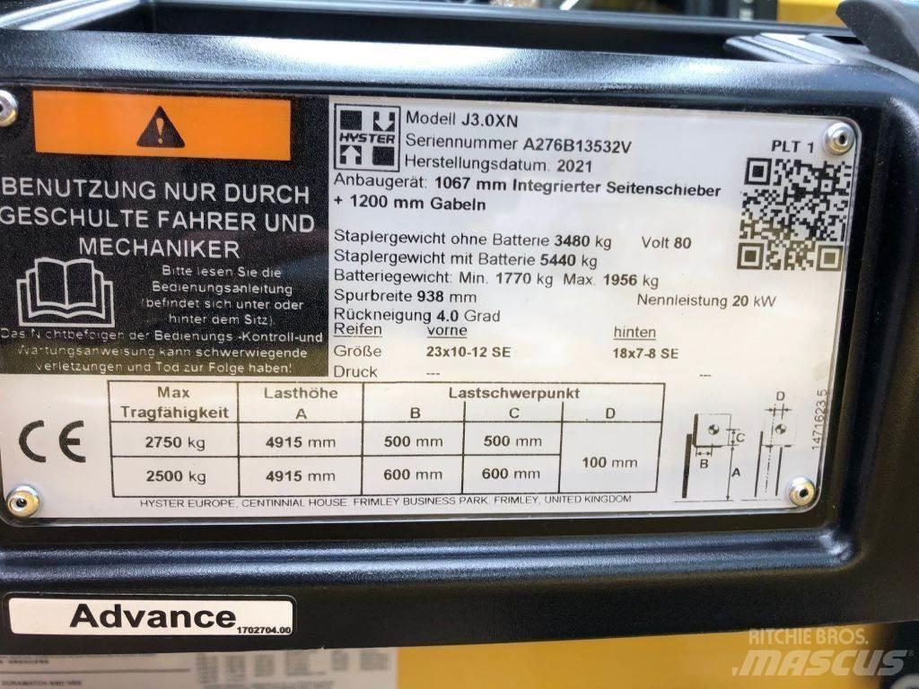 Hyster J 3.0 XN Elektritõstukid