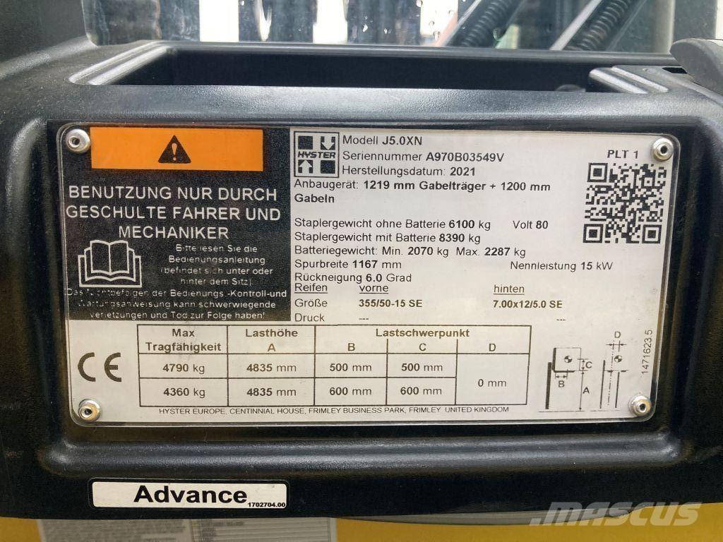 Hyster J 5.0 XN Elektritõstukid