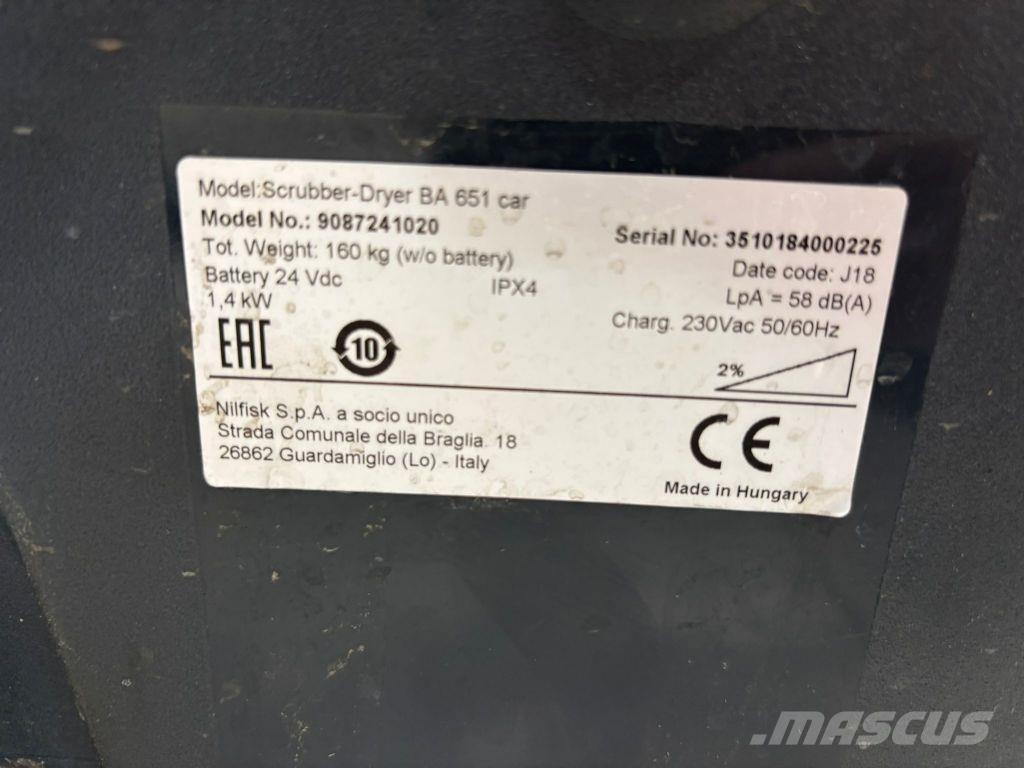 Nilfisk BA 651 Tänavapuhastusmasinad