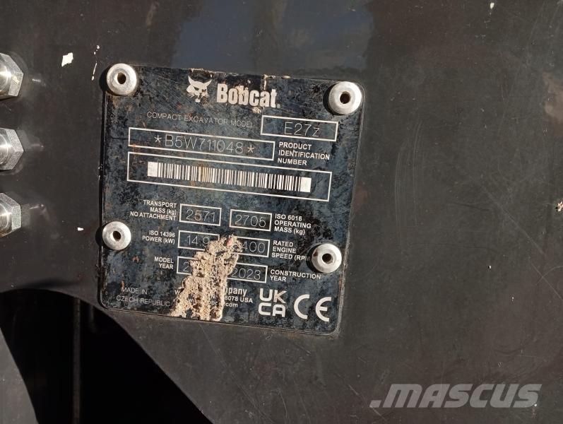 Bobcat E27Z Miniekskavaatorid < 7 t