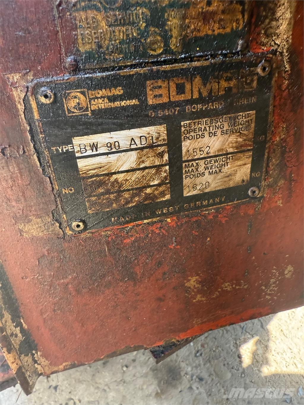 Bomag BW90 Tandemrullid