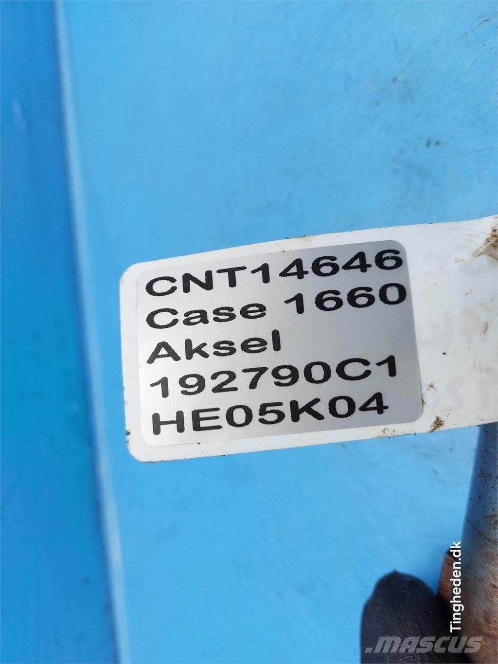 CASE 1660 Lisavarustus ja komponendid