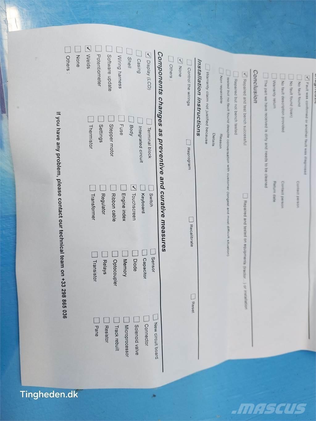 CASE Maxxum 115 Elektroonikaseadmed