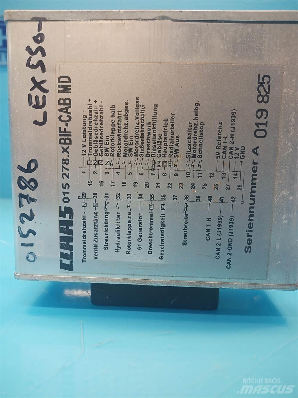 CLAAS Lexion 550 Elektroonikaseadmed