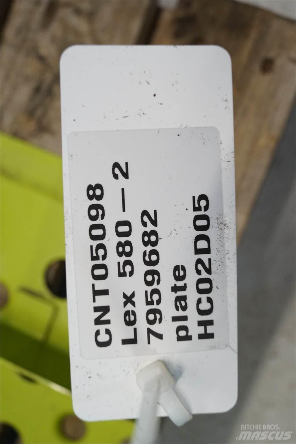 CLAAS Lexion 580 Muud põllumajandusmasinad