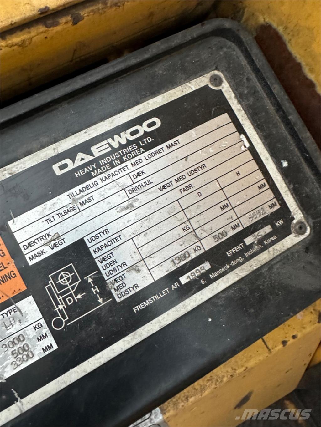Daewoo G30E Gaasitõstukid