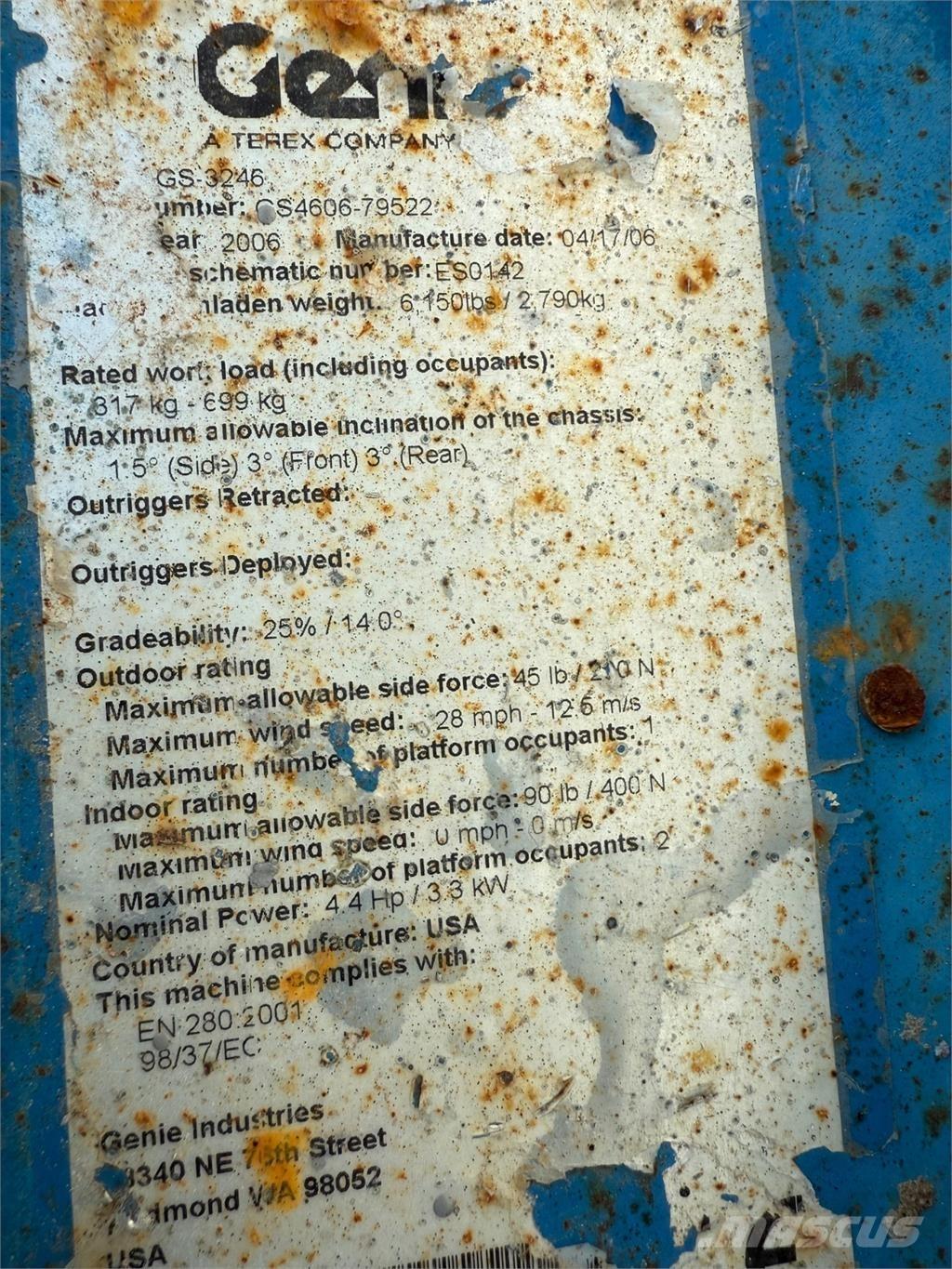 Genie GS3246 Käärtõstukid