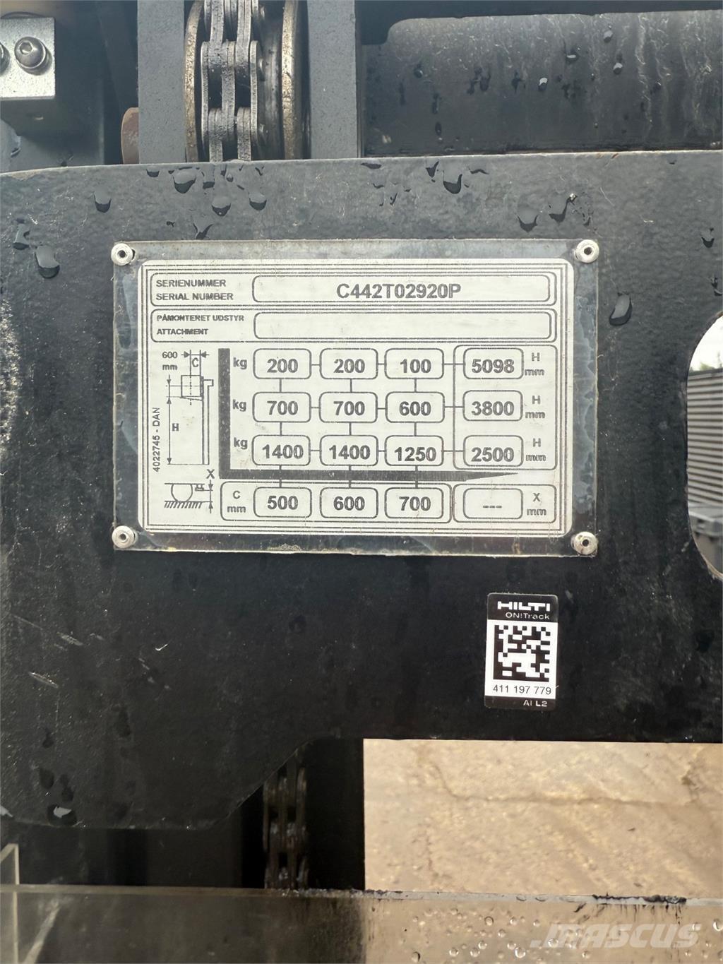 Hyster S1.5 Käsikahvelkärud