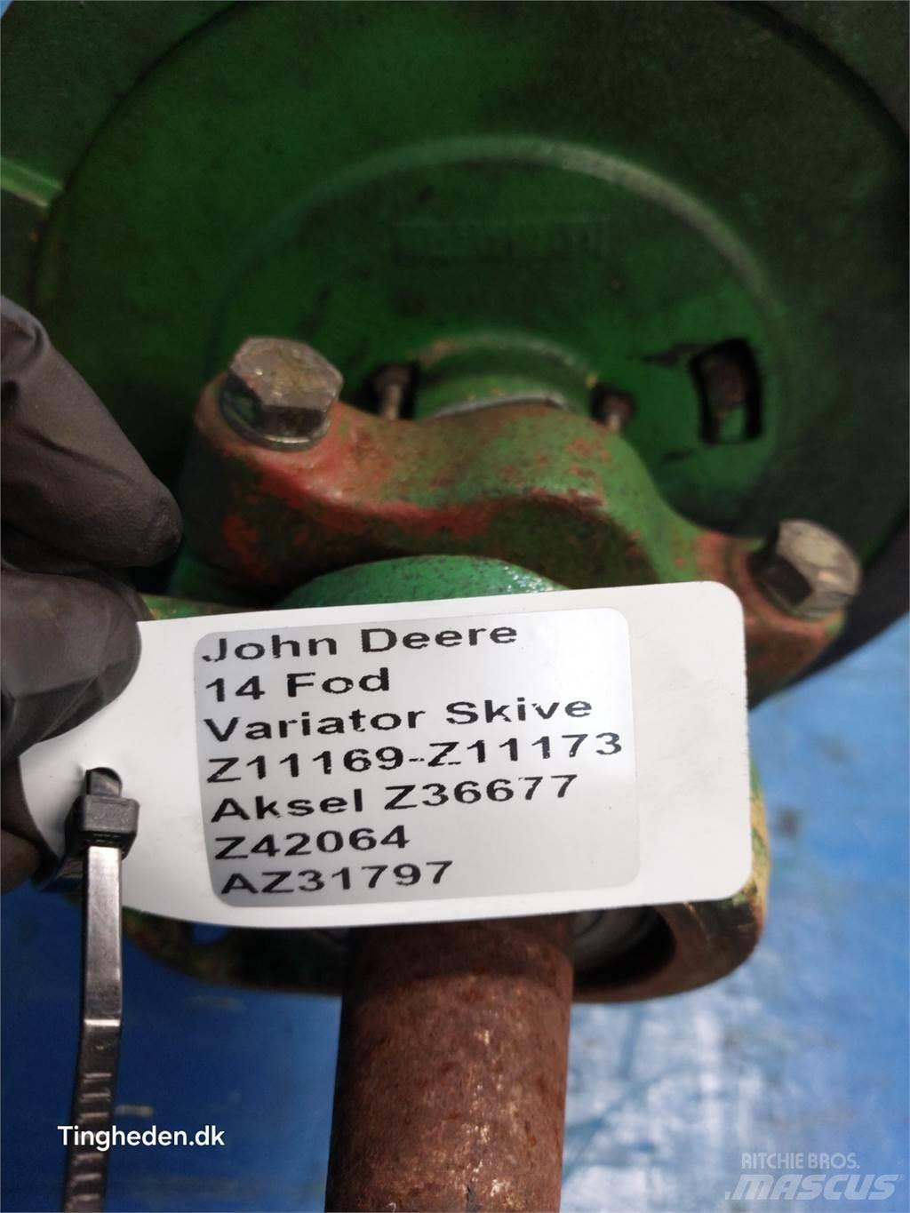 John Deere 1000 Lisavarustus ja komponendid