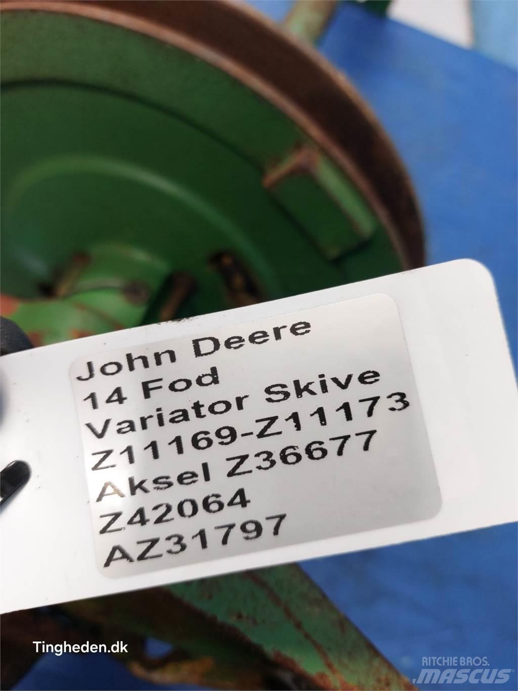 John Deere 1000 Lisavarustus ja komponendid