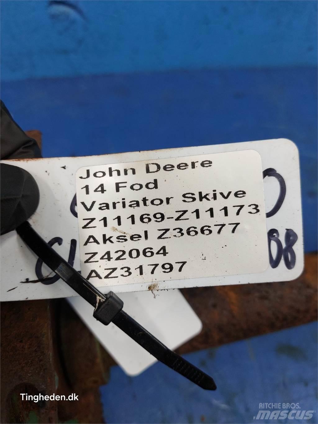John Deere 1000 Lisavarustus ja komponendid