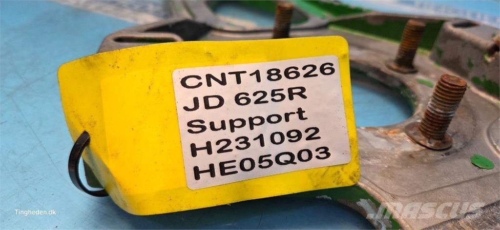 John Deere 625R Lisavarustus ja komponendid