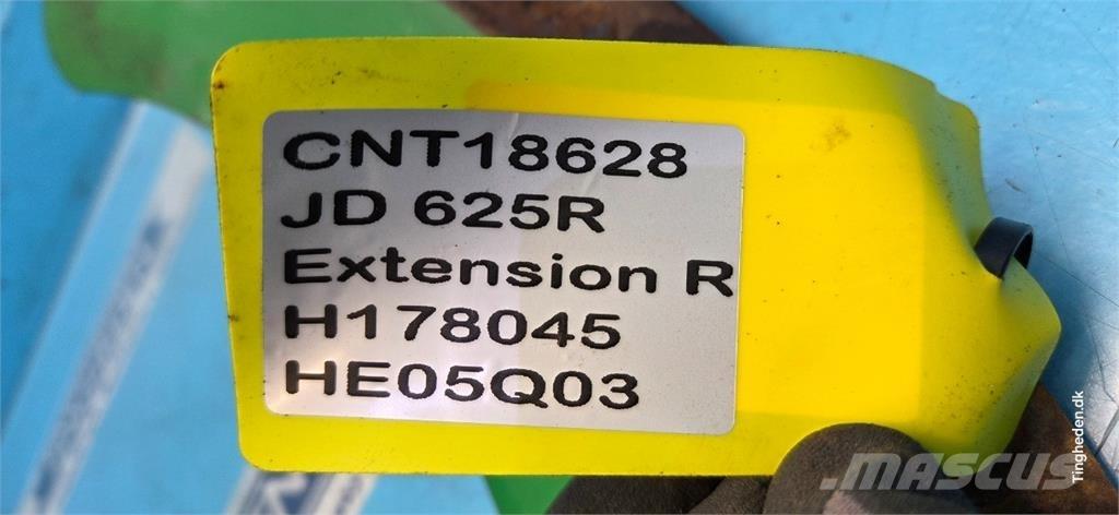 John Deere 625R Lisavarustus ja komponendid