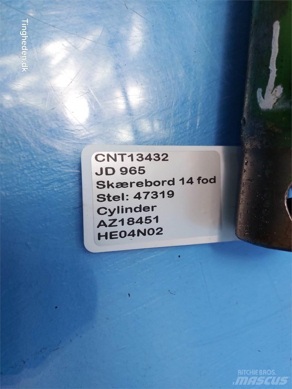 John Deere 965 Lisavarustus ja komponendid