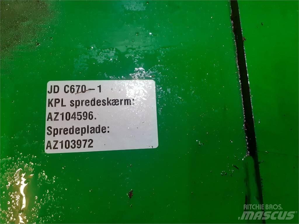 John Deere C670 Lisavarustus ja komponendid