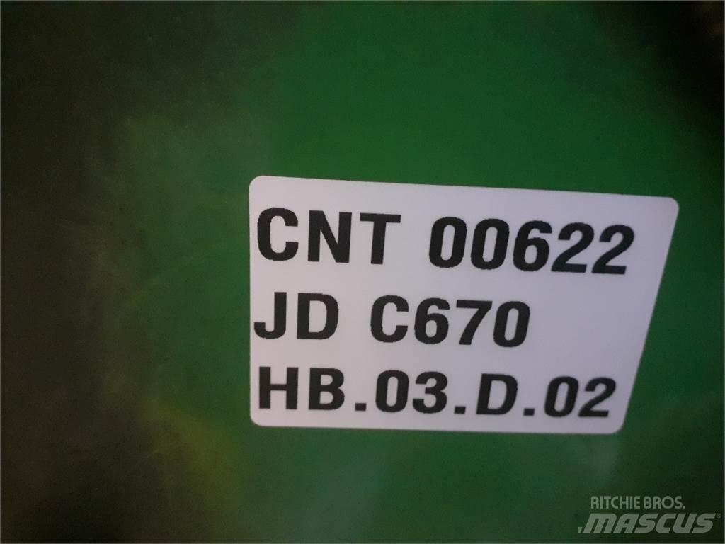 John Deere C670 Lisavarustus ja komponendid