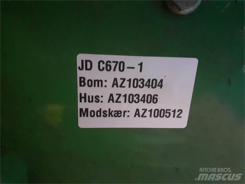 John Deere C670 Lisavarustus ja komponendid