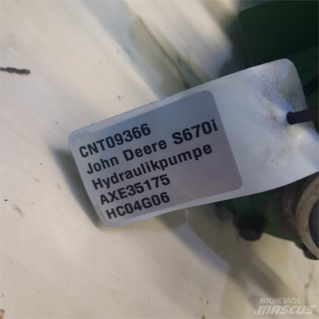 John Deere S670 Hüdraulika