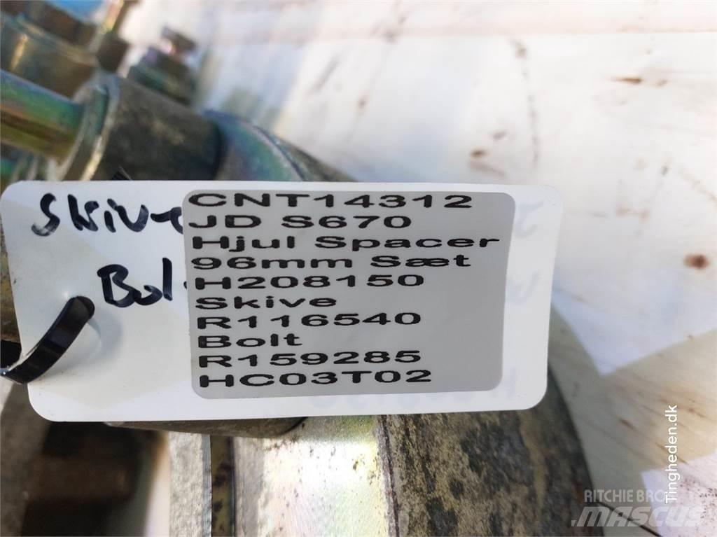 John Deere S670 Rehvid, rattad ja veljed