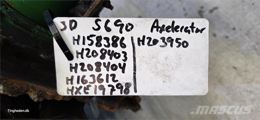 John Deere S690 Lisavarustus ja komponendid