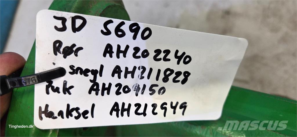 John Deere S690 Lisavarustus ja komponendid