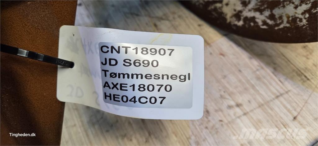 John Deere S690 Lisavarustus ja komponendid