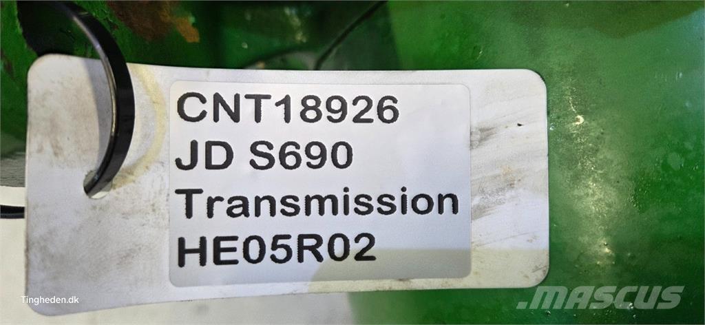 John Deere S690 Ülekandemehhanism
