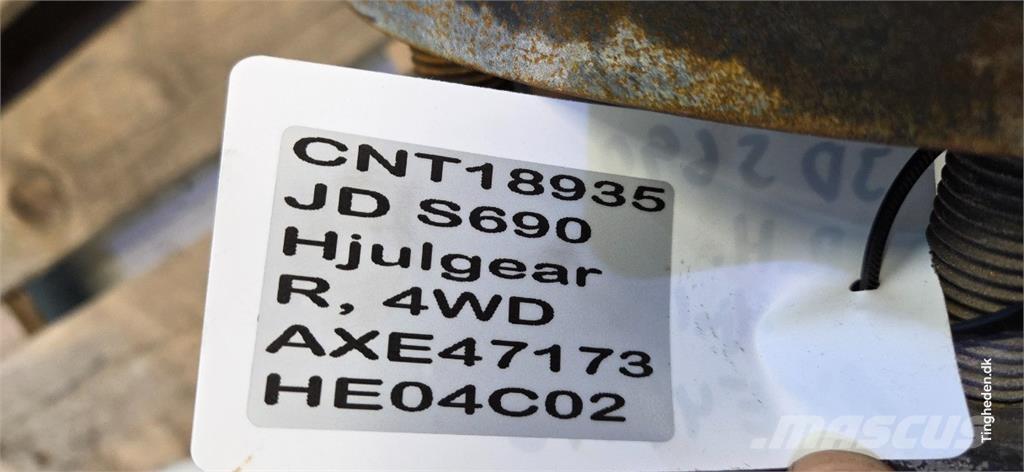 John Deere S690 Lisavarustus ja komponendid