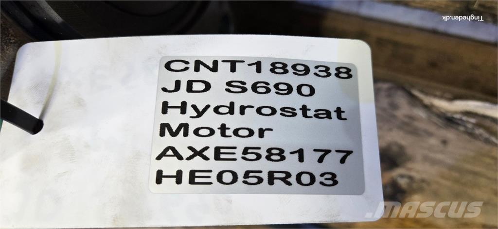 John Deere S690 Hüdraulika