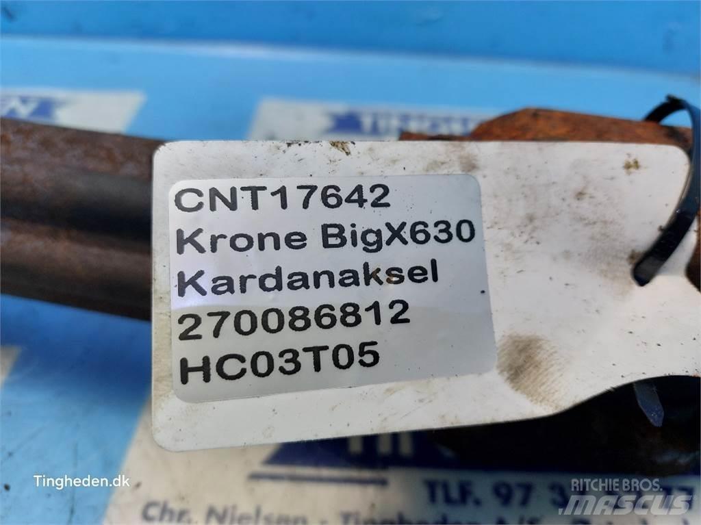 Krone Big X 630 Silo- ja heinavarumise tehnika tarvikud