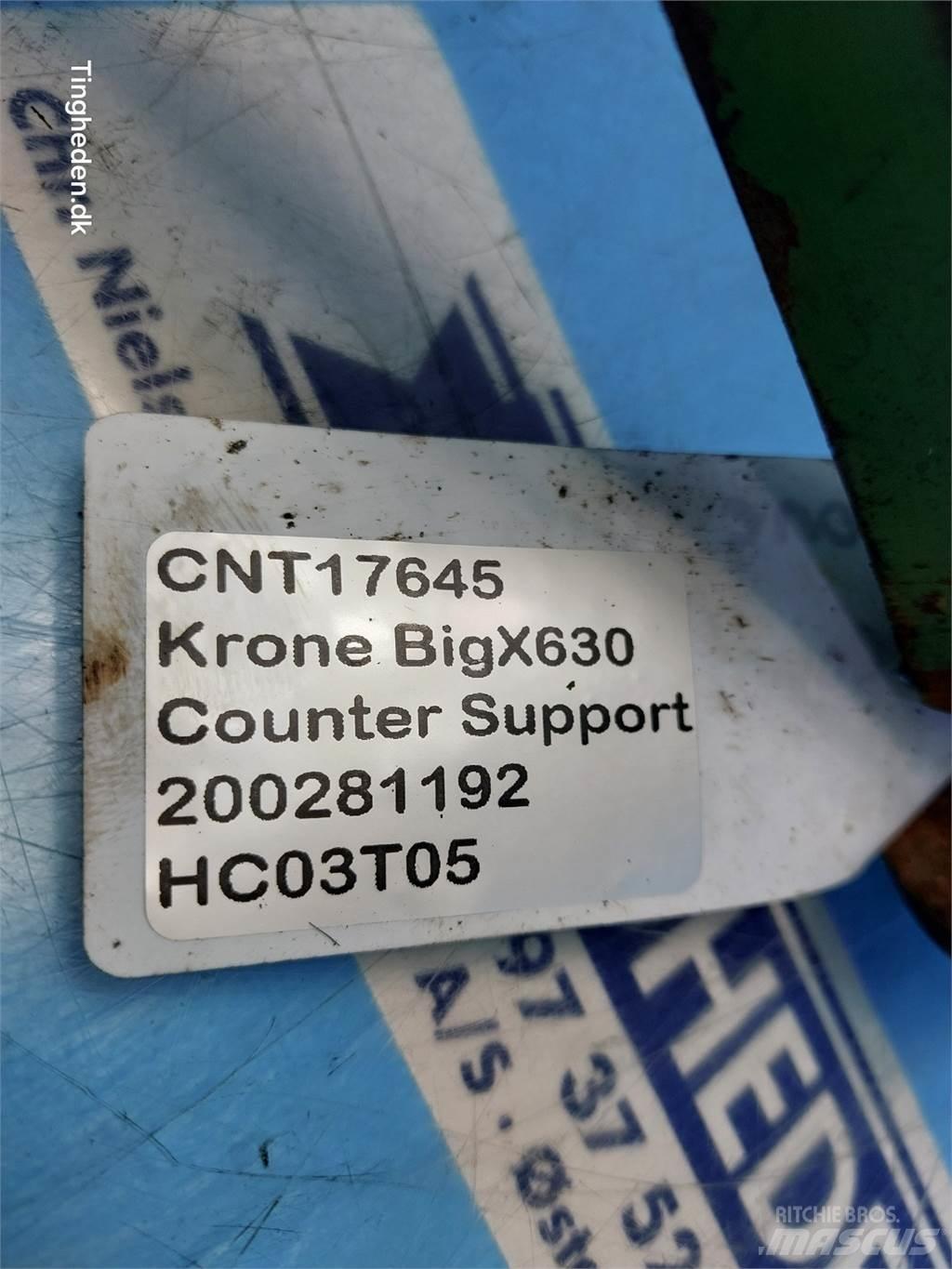 Krone Big X 630 Silo- ja heinavarumise tehnika tarvikud