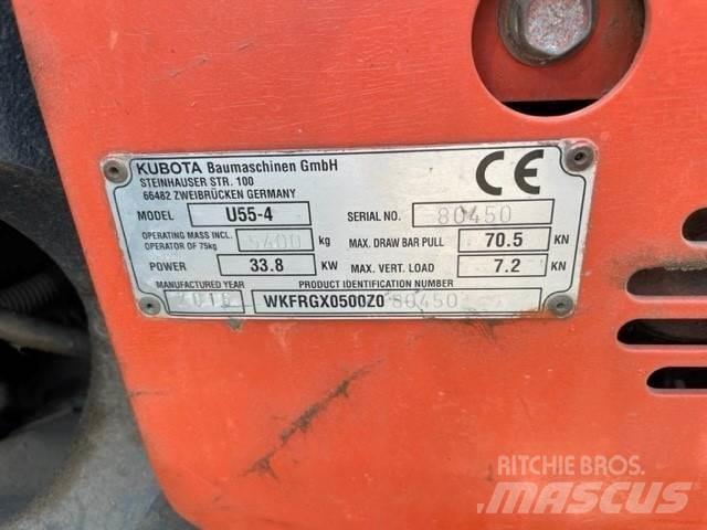 Kubota U55-4 Roomikekskavaatorid