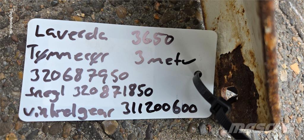 Laverda 3650 Lisavarustus ja komponendid