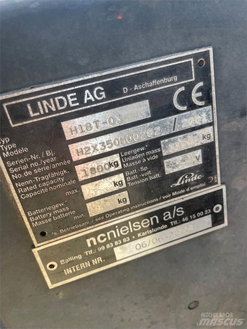Linde H18T Gaasitõstukid