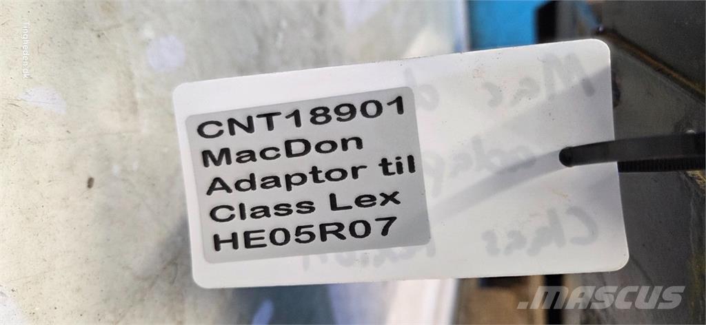 MacDon  Lisavarustus ja komponendid