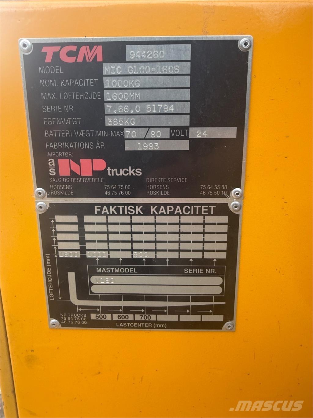 MIC 1000kg Käsikahvelkärud