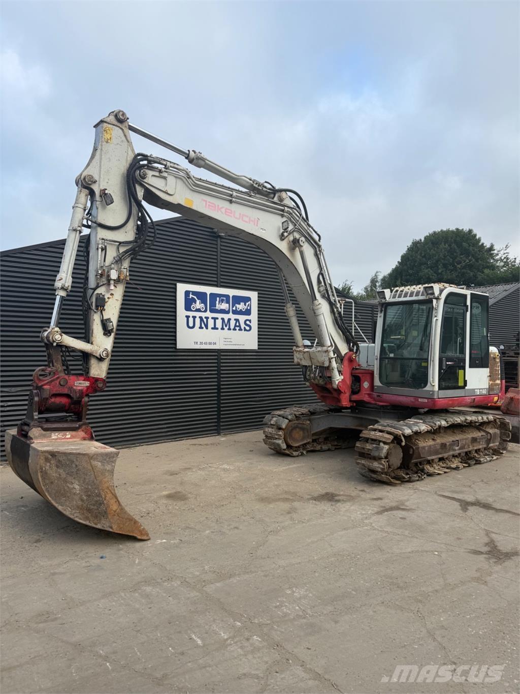 Takeuchi TB1140 Roomikekskavaatorid