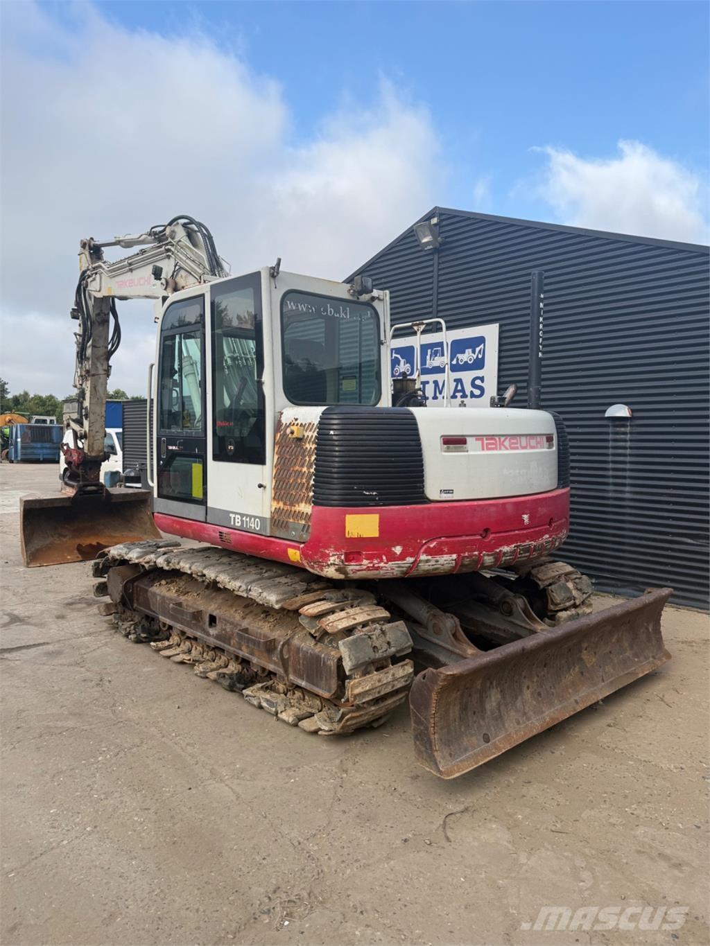 Takeuchi TB1140 Roomikekskavaatorid