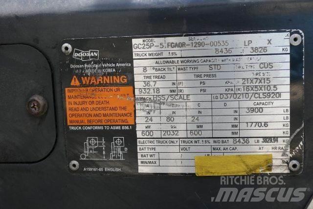 Doosan GC25P-5 Kahveltõstukid - muud