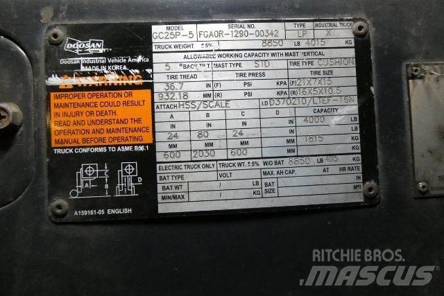 Doosan GC25P-5 Kahveltõstukid - muud