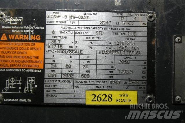 Doosan GC25P-5 Kahveltõstukid - muud