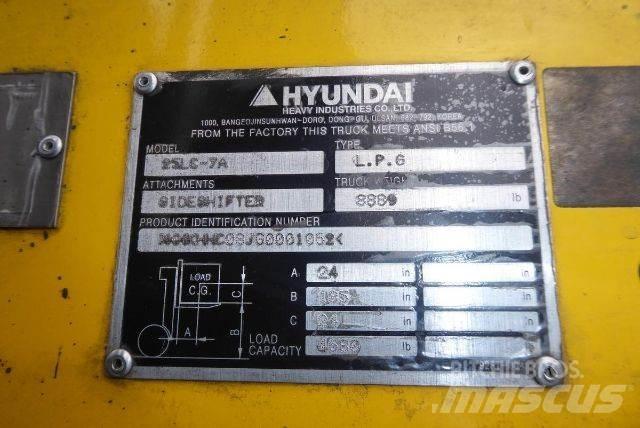 Hyundai 25LC-7A Kahveltõstukid - muud