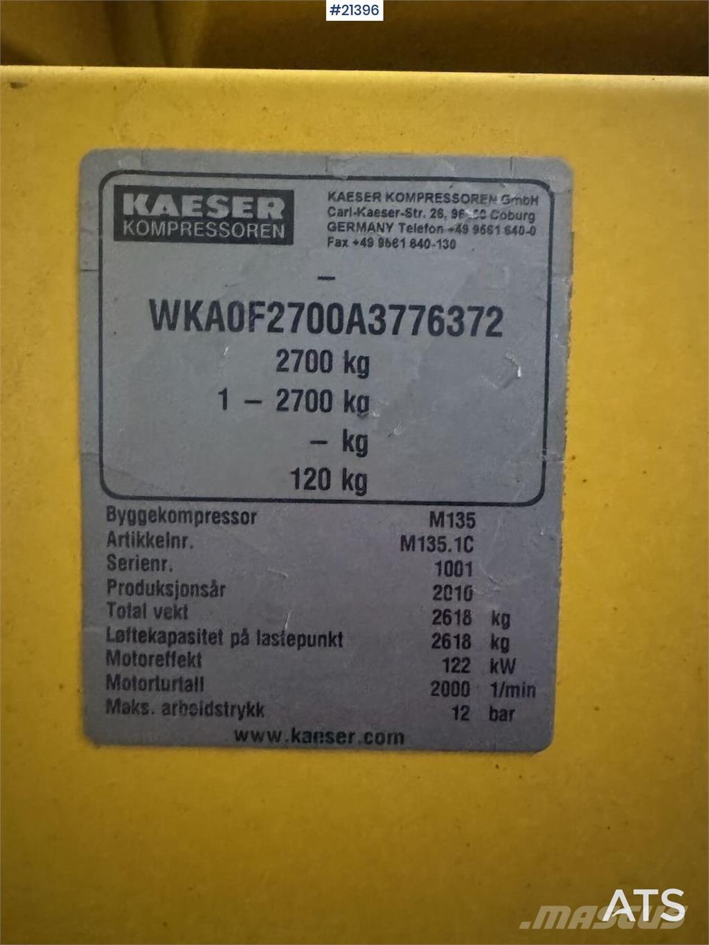 Kaeser M135 Kompressorid