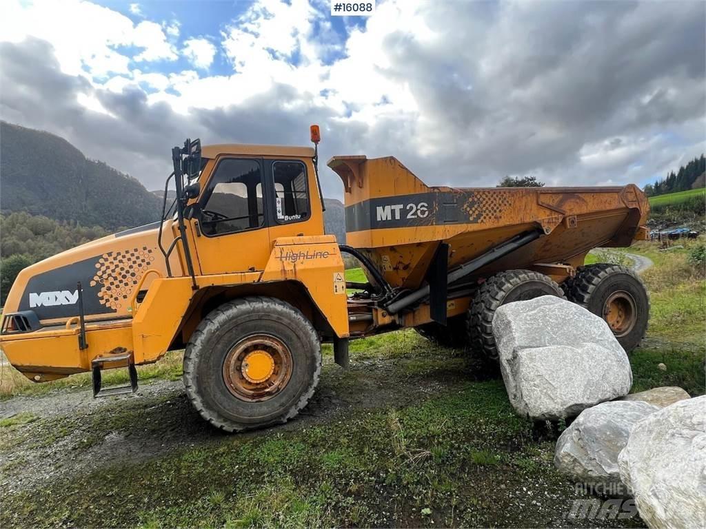 Moxy MT26 dumper. Väikekallurid