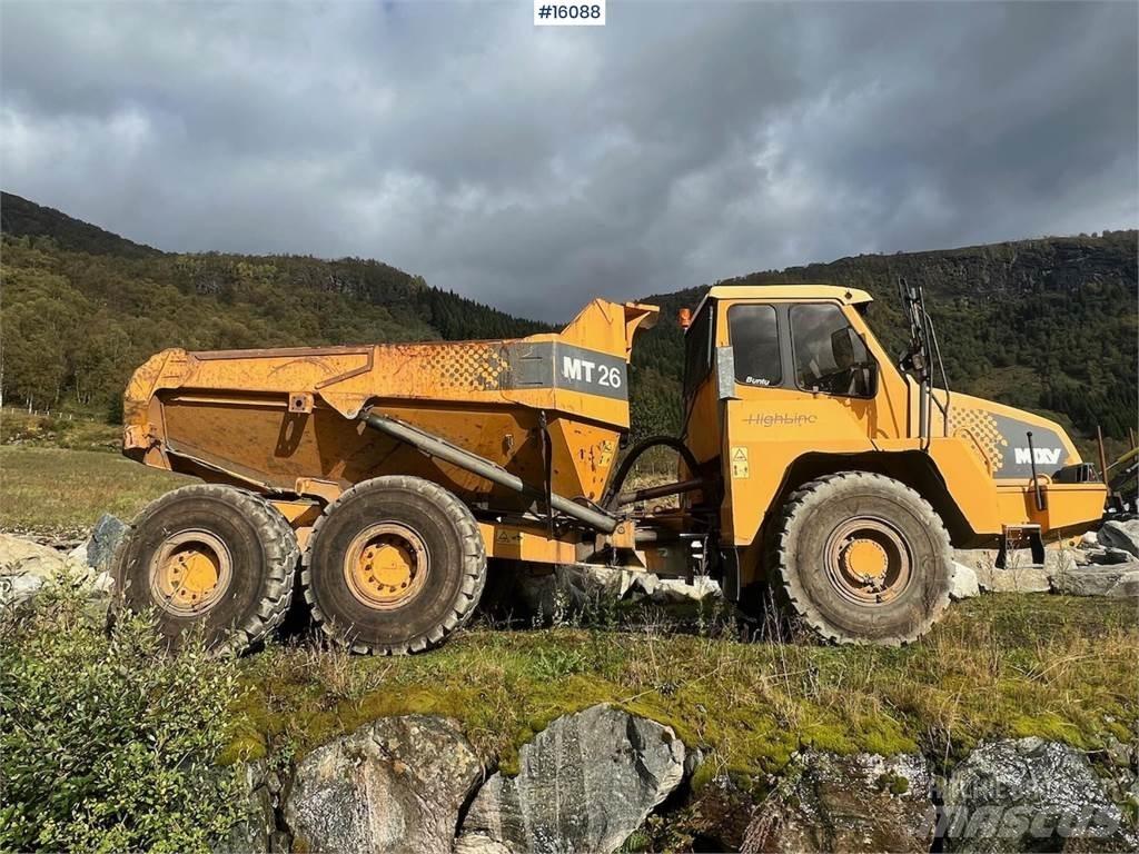 Moxy MT26 dumper. Väikekallurid