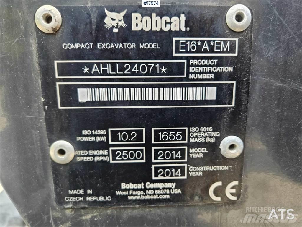Bobcat E16 Miniekskavaatorid < 7 t
